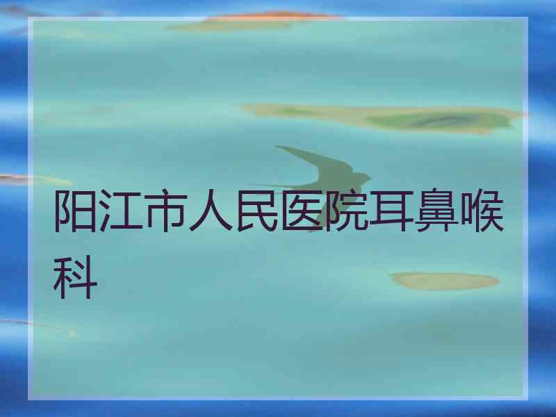 阳江市人民医院耳鼻喉科