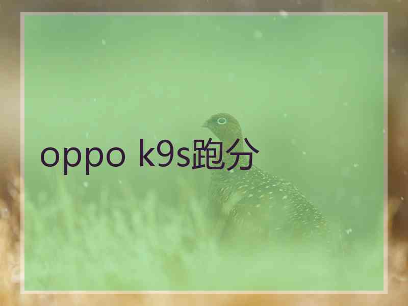 oppo k9s跑分