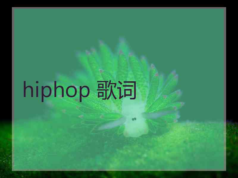 hiphop 歌词