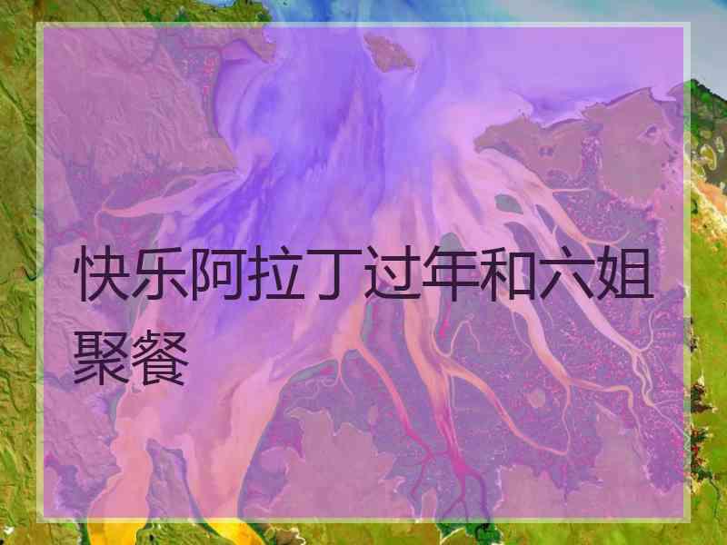 快乐阿拉丁过年和六姐聚餐