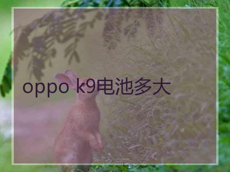 oppo k9电池多大