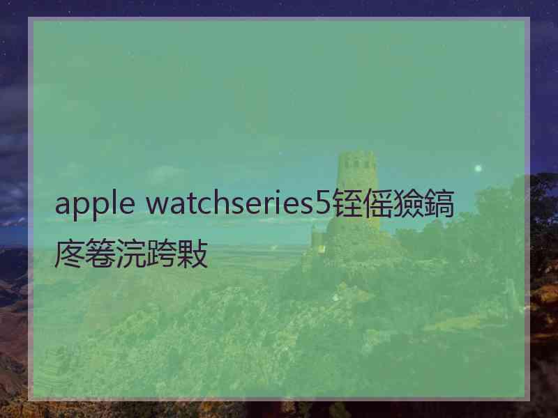 apple watchseries5铚傜獫鎬庝箞浣跨敤