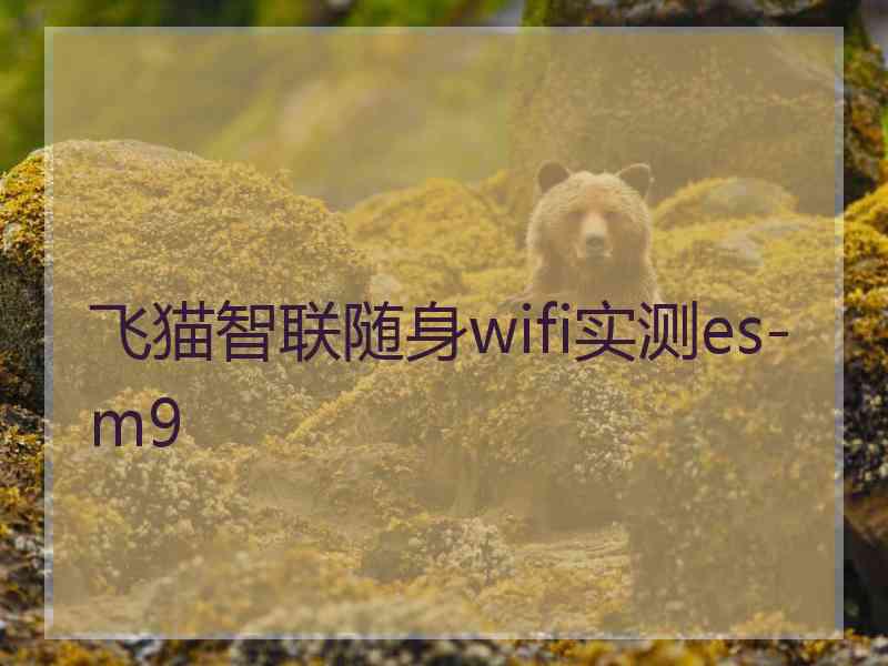 飞猫智联随身wifi实测es-m9