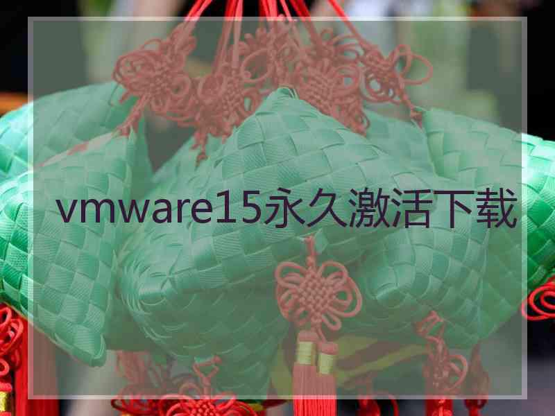 vmware15永久激活下载