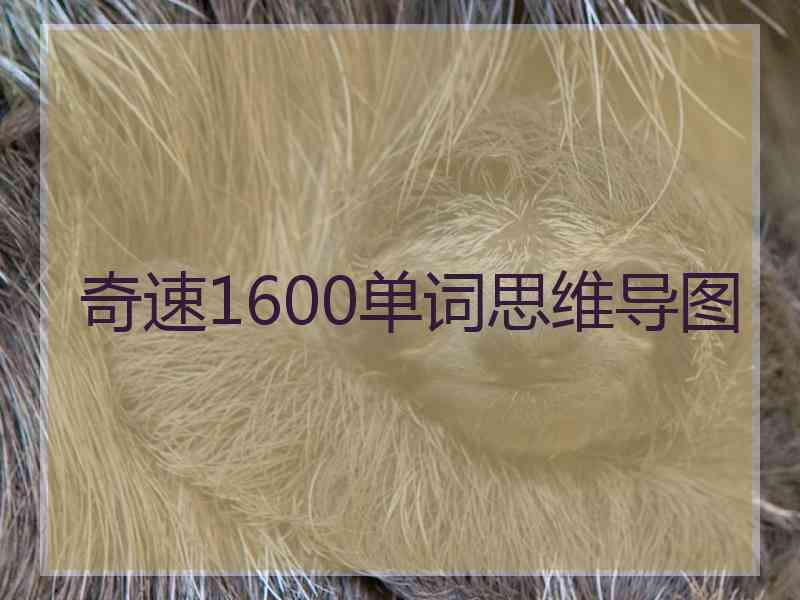 奇速1600单词思维导图