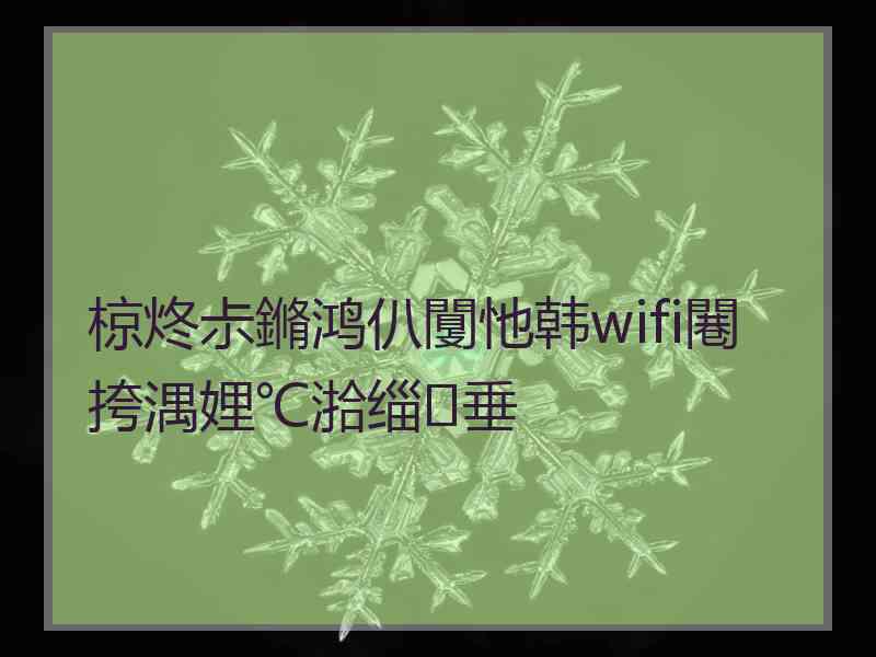 椋炵尗鏅鸿仈闅忚韩wifi闀挎湡娌℃湁缁垂