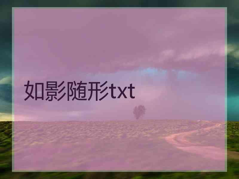 如影随形txt