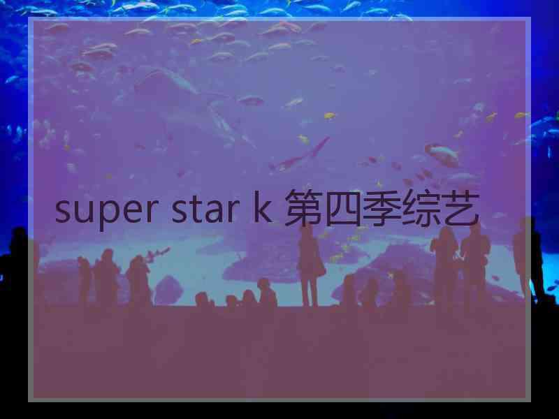 super star k 第四季综艺