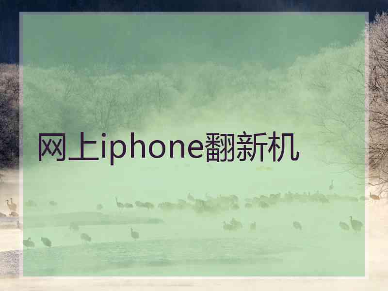 网上iphone翻新机