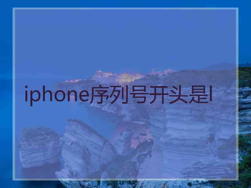 iphone序列号开头是l