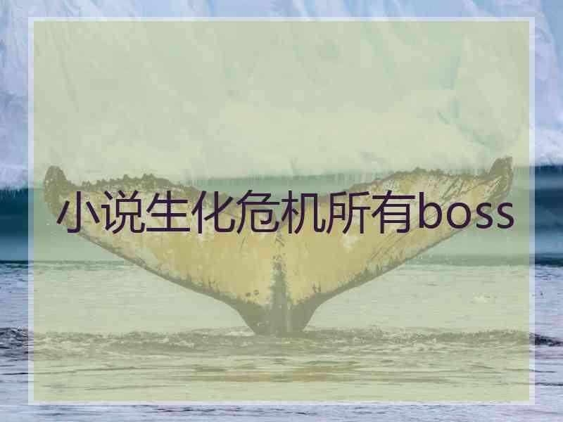 小说生化危机所有boss