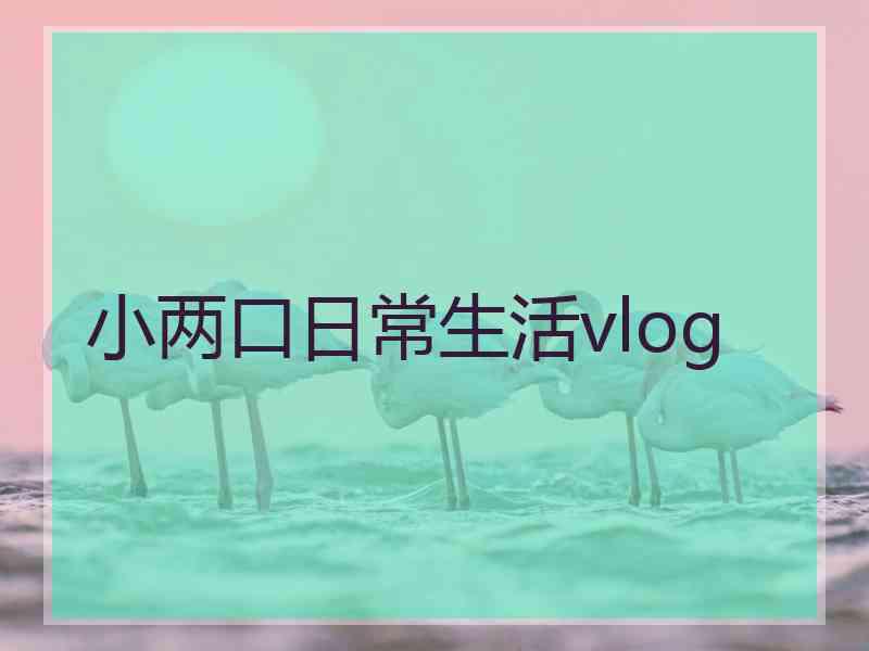 小两口日常生活vlog