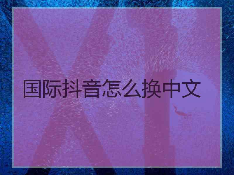 国际抖音怎么换中文