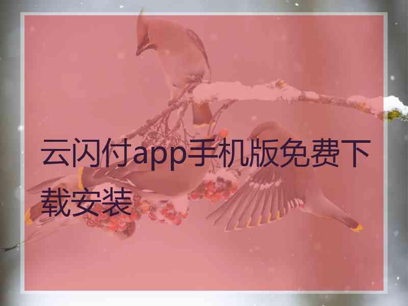 云闪付app手机版免费下载安装