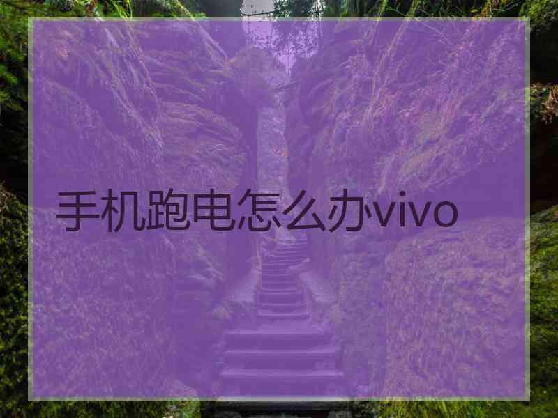 手机跑电怎么办vivo