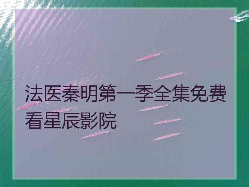 法医秦明第一季全集免费看星辰影院