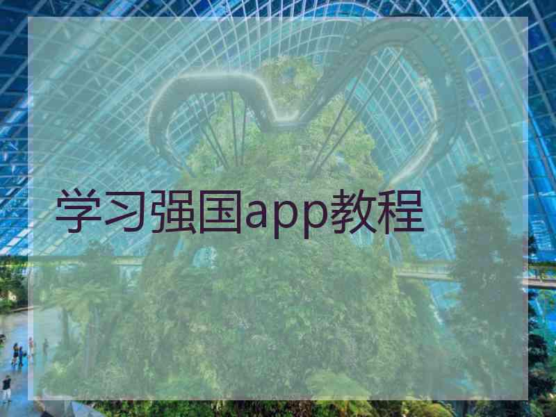 学习强国app教程