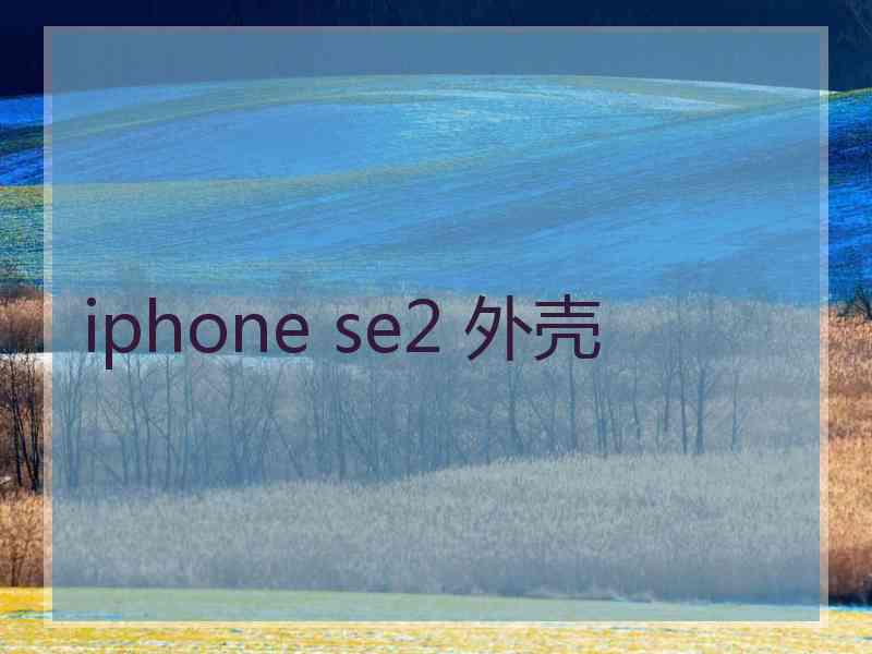 iphone se2 外壳