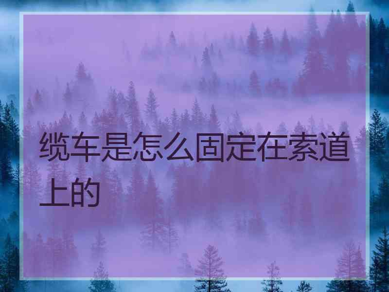 缆车是怎么固定在索道上的