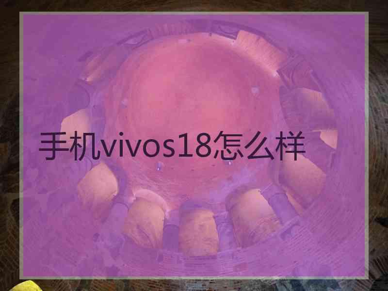 手机vivos18怎么样