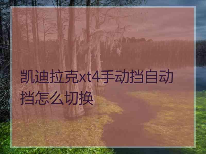 凯迪拉克xt4手动挡自动挡怎么切换