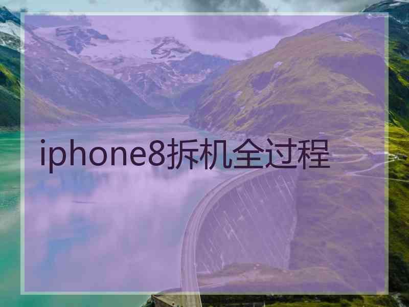 iphone8拆机全过程