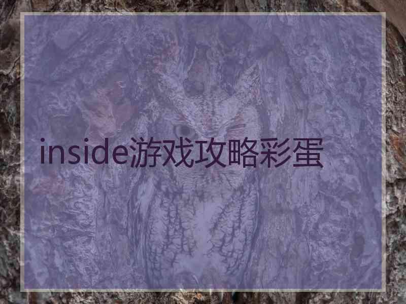 inside游戏攻略彩蛋