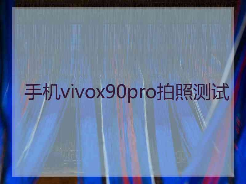 手机vivox90pro拍照测试