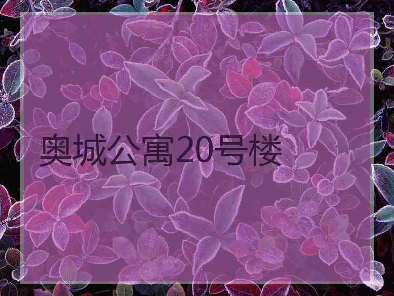 奥城公寓20号楼