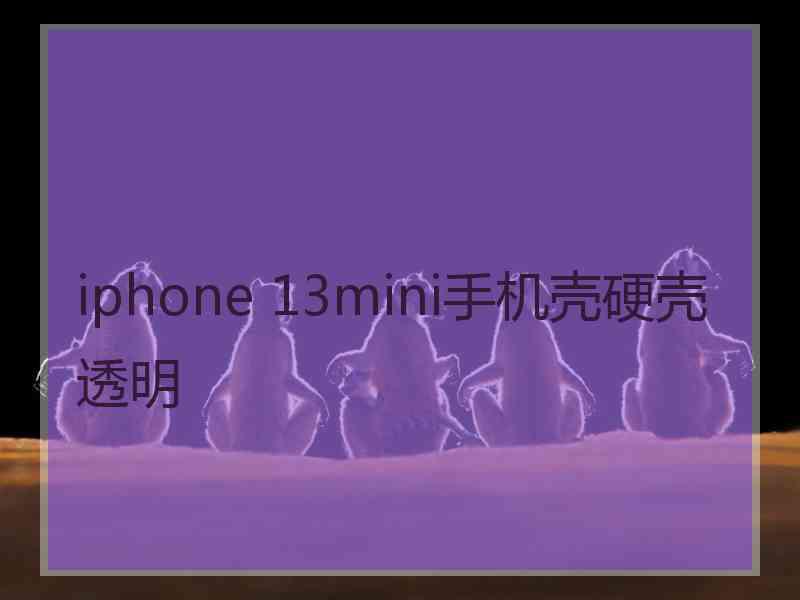 iphone 13mini手机壳硬壳透明