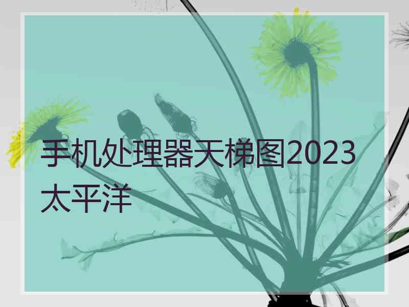 手机处理器天梯图2023太平洋