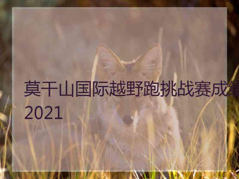 莫干山国际越野跑挑战赛成绩2021