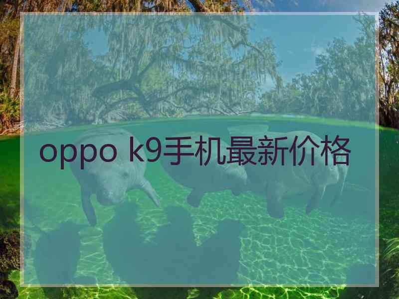 oppo k9手机最新价格