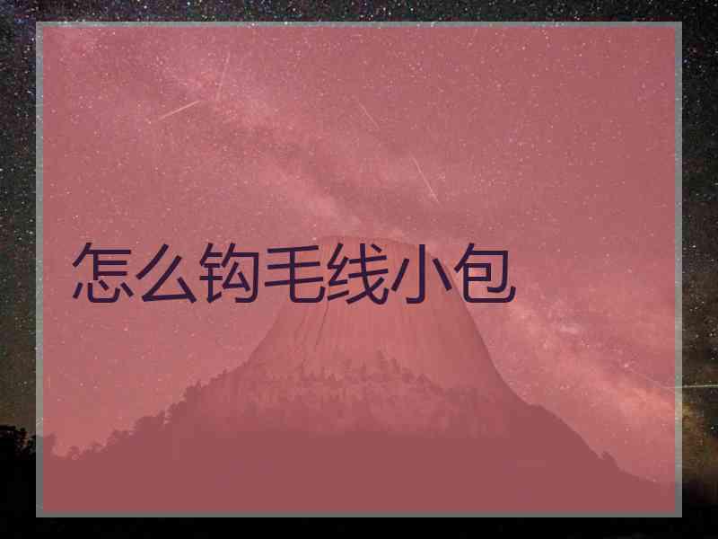 怎么钩毛线小包