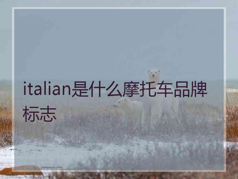 italian是什么摩托车品牌标志