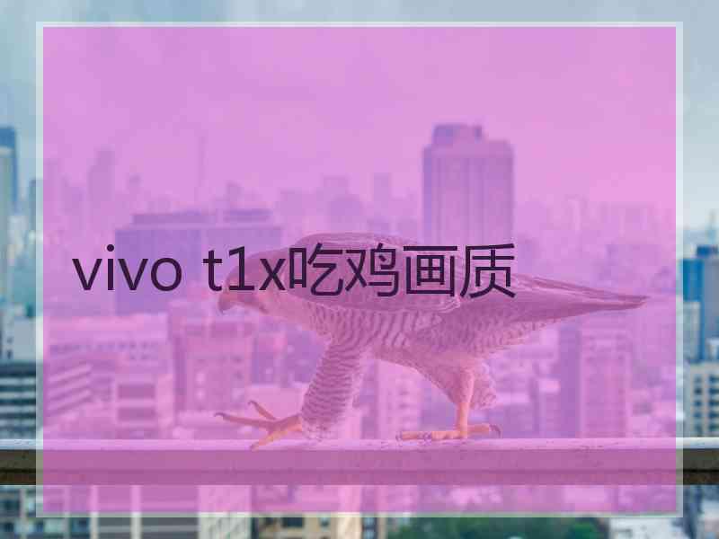 vivo t1x吃鸡画质