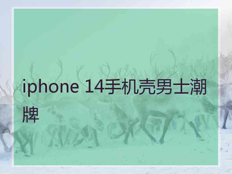 iphone 14手机壳男士潮牌