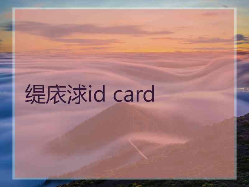 缇庡浗id card