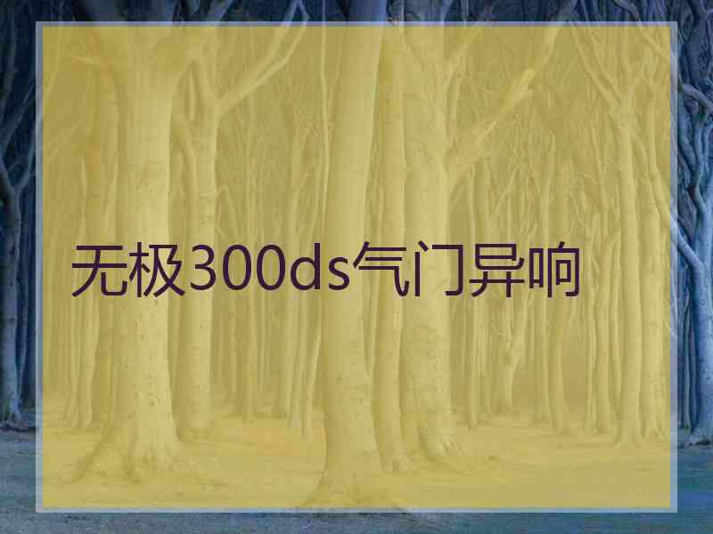 无极300ds气门异响