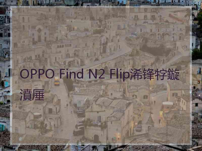 OPPO Find N2 Flip浠锋牸鏇濆厜