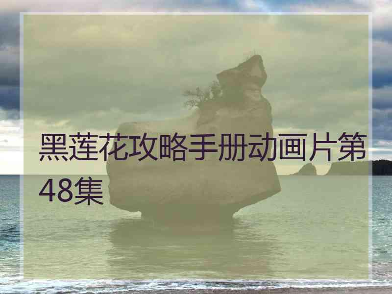 黑莲花攻略手册动画片第48集