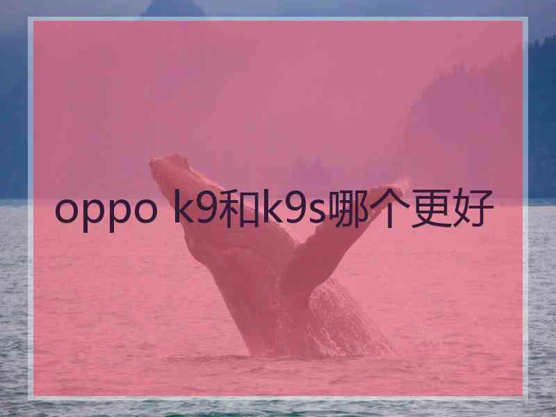 oppo k9和k9s哪个更好