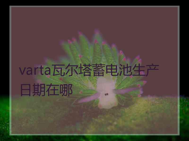 varta瓦尔塔蓄电池生产日期在哪