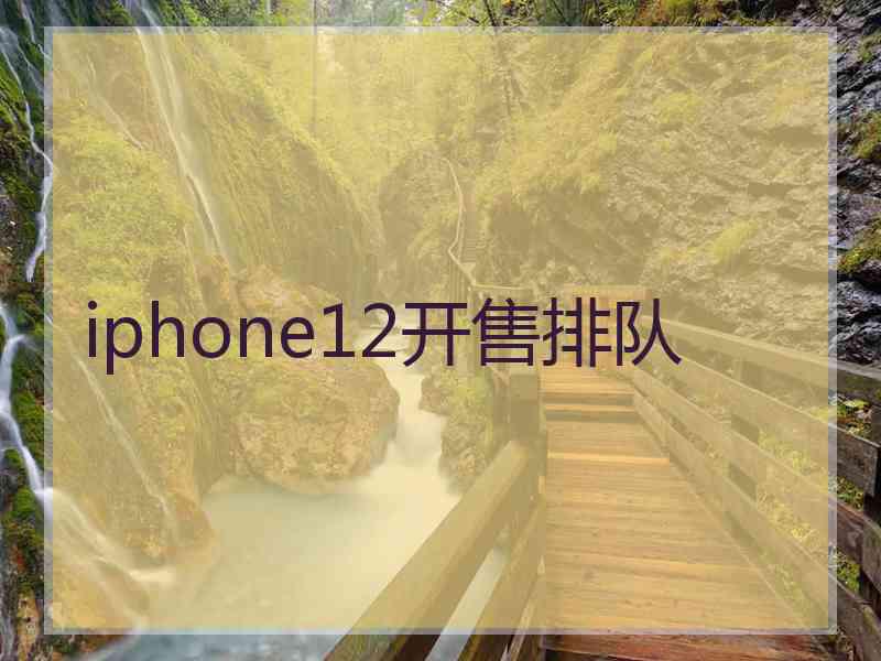 iphone12开售排队