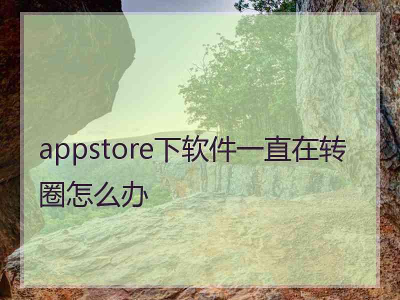 appstore下软件一直在转圈怎么办