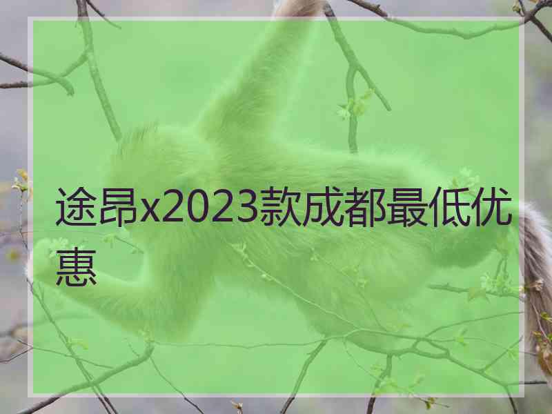 途昂x2023款成都最低优惠