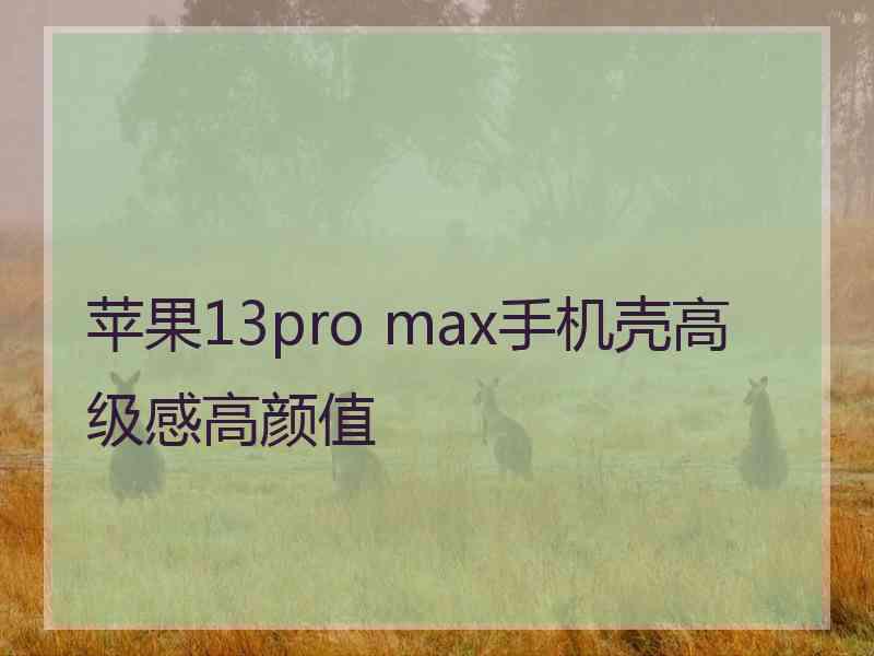 苹果13pro max手机壳高级感高颜值