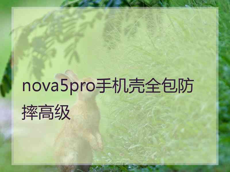 nova5pro手机壳全包防摔高级