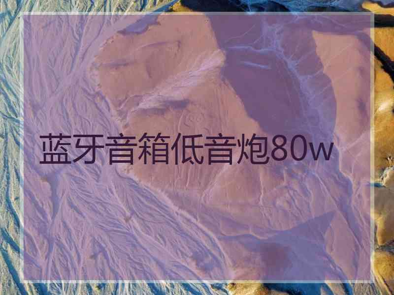 蓝牙音箱低音炮80w