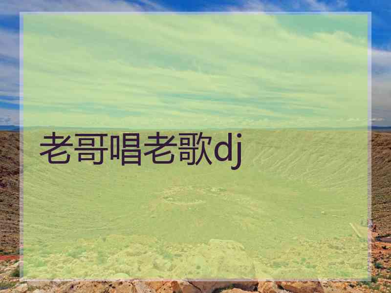 老哥唱老歌dj